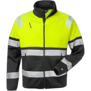 129509-196-hoogzichtbare-sweatshirt-klasse-1-fristads-4517-ssl-geel-hoge-zichtbaarheid-zwart