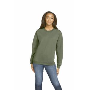gisf000-militarygreen-sweater-met-ronde-hals-gildan-midweight-softstyle-militairgroen