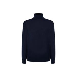 hm703264-582-xxl-trui-met-col-hackett-merino-silk-roll-nachtblauw-2xl