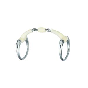 mo00357-dubbele-schaar-olijvenbit-voor-paard-happy-mouth-grijs-wit