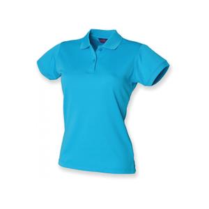 h476-turquoise-damespolo-henbury-cool-plus-turquoise