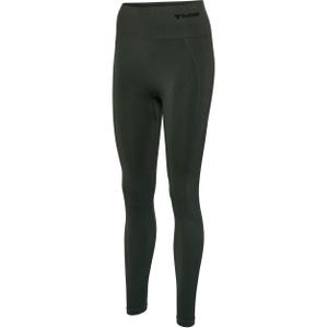 210492-6126-legging-hoge-taille-naadloze-vrouw-hummel-tif-groene