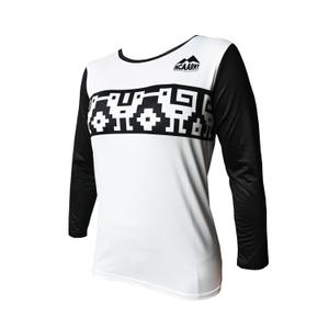 ia-andes-012-ls-sportshirt-dames-met-lange-mouwen-inca-army-wayra-rider-wit-zwart