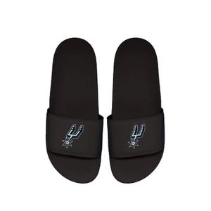 375433-01-intspursprimary-noir-gris-noir-san-antonio-spurs-slippers-motto-zwart-grijs-zwart