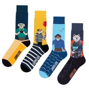 jl0078-various-sokken-jimmy-lion-dog-days-x4-diverse