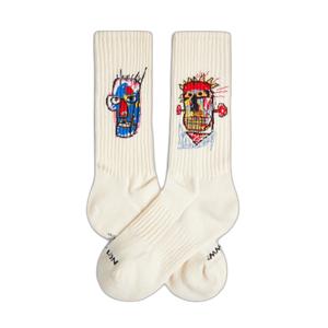 jl0732-beige-sokken-jimmy-lion-basquiat-heads-1982-beige