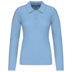 k257-skyblue-polo-dames-met-lange-mouwen-kariban-pique-hemelsblauw