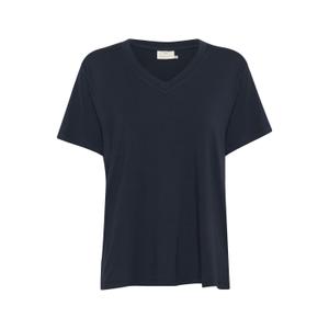 10508581-194020-dames-t-shirt-met-v-hals-kaffe-frida-middernacht-marine