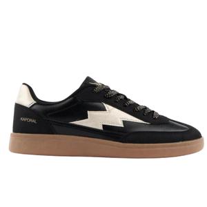 c400438-dames-sneakers-kaporal-seven-zwart-goud