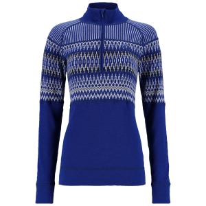 622909-azure-damessweatshirt-met-halve-rits-kari-traa-silja-blauw