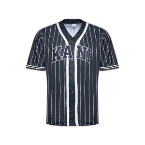 6033360-un-t-shirt-karl-kani-serif-pinstripe-baseball-zwart