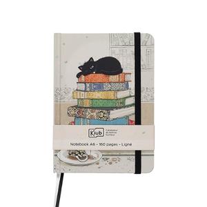 ppcara634h02-notitieblok-a6-gelijmde-rug-genaaid-kiub-bug-art-chaton-livres-beige-zwart-tu