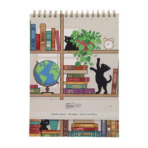 ppcarad34h01-tekenblok-kiub-bug-art-chatons-bibli-gm-veelkleurig-tu