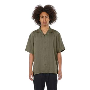 1090010-1068-linnen-overhemd-knowledgecotton-apparel-box-gebrande-olijf