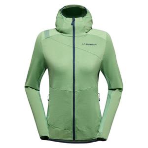 zamf024-e37b46-dames-fleece-met-capuchon-la-sportiva-aequilibrium-thermal-aspen-green-night-sky