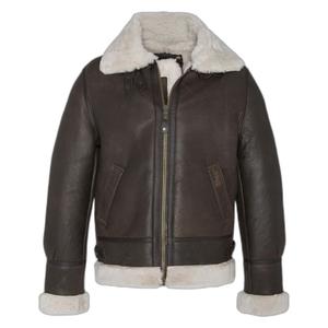 lc1259-marron-shearling-bomberjack-schott-bruine