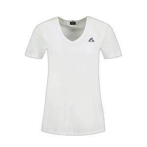 2510064-dames-t-shirt-met-v-hals-le-coq-sportif-essentiel-n-1-nieuw-optisch-wit