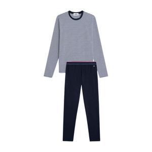 hpypye009imp001-pyjama-met-lange-mouwen-le-slip-francais-pack-jeason-marine-mariniere-marine
