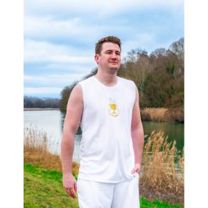 debjoh-tanktop-les-poulettes-fitness-family-wit-en-goudkleurig