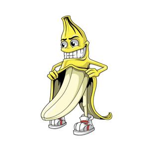 169673-motorfiets-stickers-lethal-threat-mini-vilain-banana-geel-60x80-mm