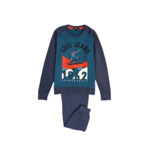 60946-0-000204-kinder-pyjama-met-lange-raglanmouwen-lois-xgames-azul