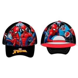8435631338574-kinderhonkbalpet-marvel-marvel-spiderman-zwart-53-55-cm