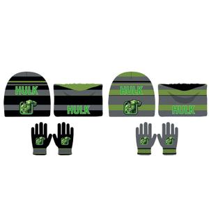 8720193933405-muts-en-handschoenen-set-marvel-avengers-hulk-x2-zwart-tu