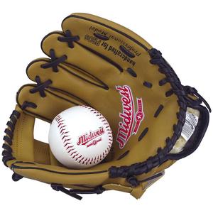 ms400-honkbalhandschoenen-met-bal-midwest-bruine-tu