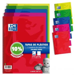 024151-set-van-5-blocnotes-plastic-omslag-rasterpatroon-milan-oxford-veelkleurig-31x21-50x2-cm
