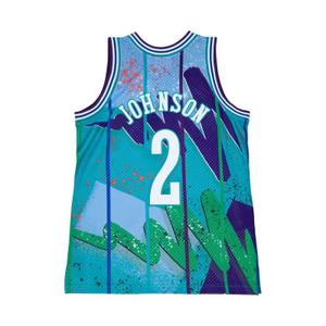 tfsm1253-cho92ljoblue-nba-shirt-charlotte-hornets-larry-johnson-blauw