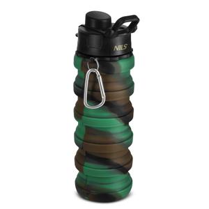 15-02-115-vouwbare-siliconen-fles-nils-nc4106-groen-zwart-500-ml