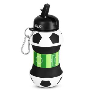 15-02-120-vouwbare-siliconen-fles-nils-nc4104-football-wit-zwart-groen-550-ml