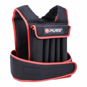 p2i202330-verzwaard-vest-pure2improve-20kg-zwart-rood-tu