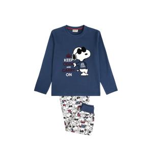 62460-0-000216-pyjama-met-lange-mouwen-voor-kinderen-peanuts-snoopy-cool-marino