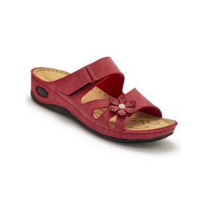 2012165-0020-vrouwelijke-gemeleerde-muilen-met-klittenbandsluiting-pediconfort-rood