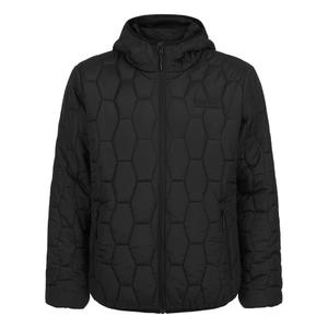 pfd0057-023-jasje-met-rits-penfield-hudson-script-hexagonal-quilt-zwart