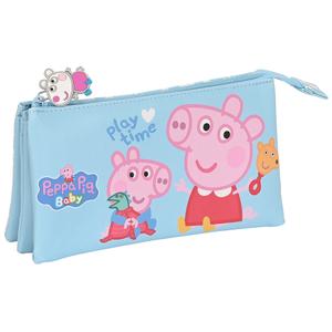 231830-kinderpotloodetui-met-3-vakken-peppa-pig-azul-claro-tu