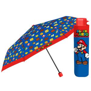 8015831750590-handmatige-opvouwbare-paraplu-perletti-super-mario-bros-mario-blauw-91-cm