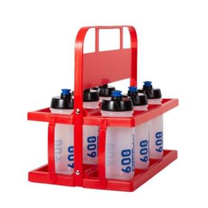 062785-flessenhouder-klein-pvc-6-flessen-prestoglas-rood-wit-600-ml