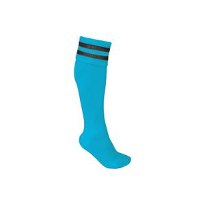 pa015-lightturquoise-darkgrey-hoge-gestreepte-sportsokken-proact-licht-turquoise-donkergrijs