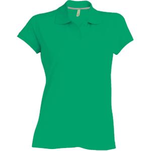 k242-kellygreen-korte-mouw-vrouwen-polo-kariban-donkergroen