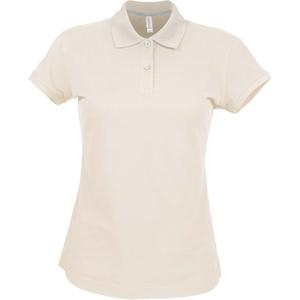 k242-lightsand-korte-mouw-vrouwen-polo-kariban-lichtbeige