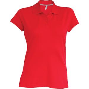 k242-red-korte-mouw-vrouwen-polo-kariban-rood