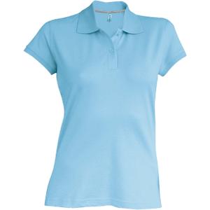 k242-tropicalblue-vrouwenpolo-korte-mouwen-kariban-lichtblauw