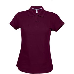 k242-wine-korte-mouw-vrouwen-polo-kariban-wijnrood