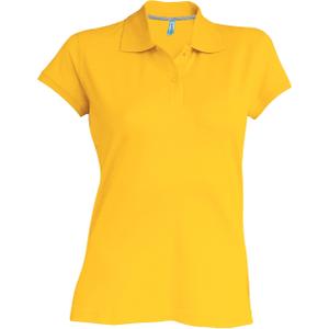 k242-yellow-vrouwenpolo-korte-mouwen-kariban-geel