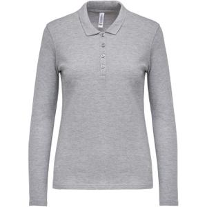 k257-darkgrey-polo-dames-met-lange-mouwen-kariban-pique-donkergrijs