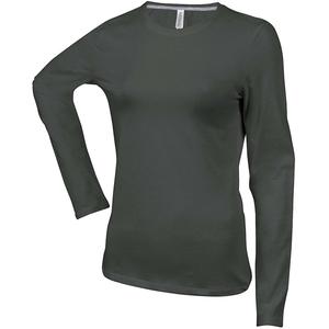 k383-darkgrey-dames-t-shirt-met-lange-mouwen-kariban-col-rond-donkergrijs