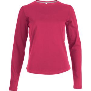 k383-fuchsia-dames-t-shirt-met-lange-mouwen-kariban-col-rond-fuchsiaroze