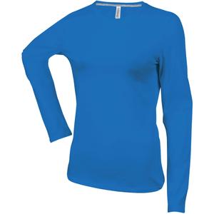 k383-lightroyalblue-dames-t-shirt-met-lange-mouwen-kariban-col-rond-koningsblauw